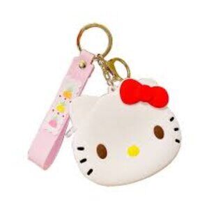 Hello Kitty Silicone Coin Pouch Key Chain